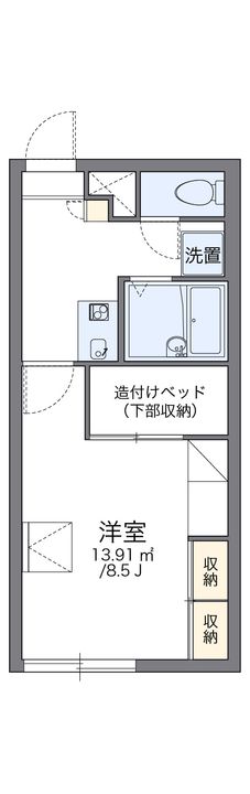 レオパレス金山104の間取り