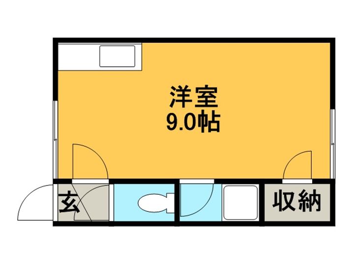 北海道札幌市手稲区前田九条18丁目の賃貸アパートの間取り