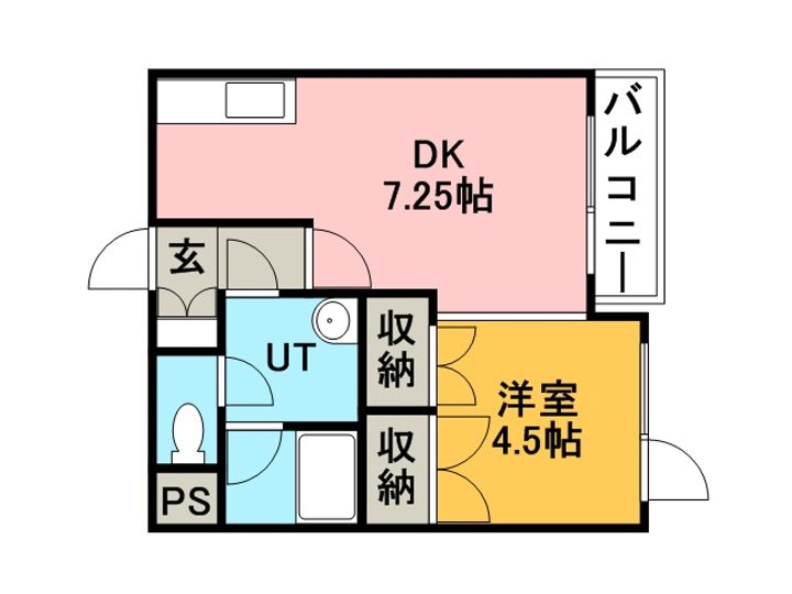 メゾンステラ103の間取り