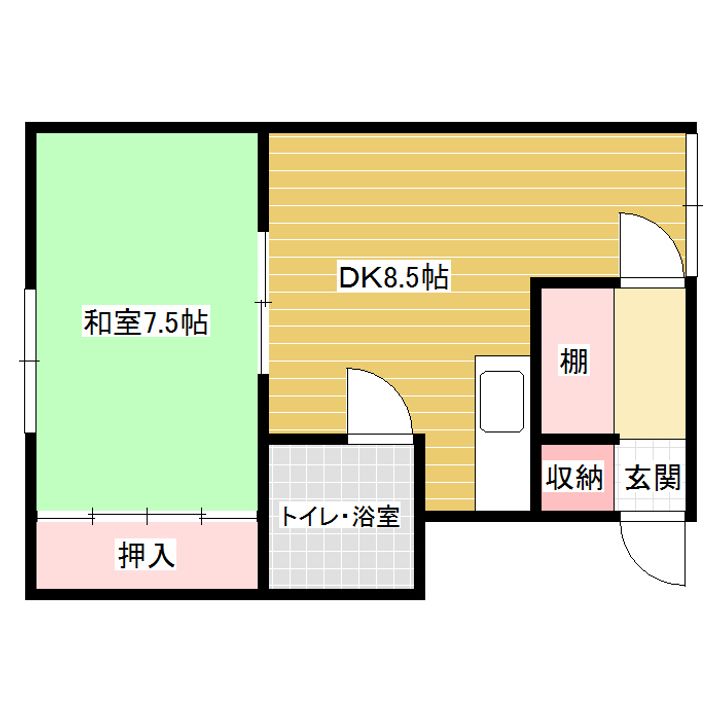 コーポ富士美の間取り