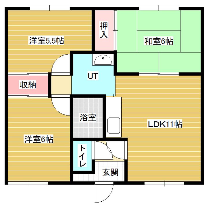 コーポ東の間取り