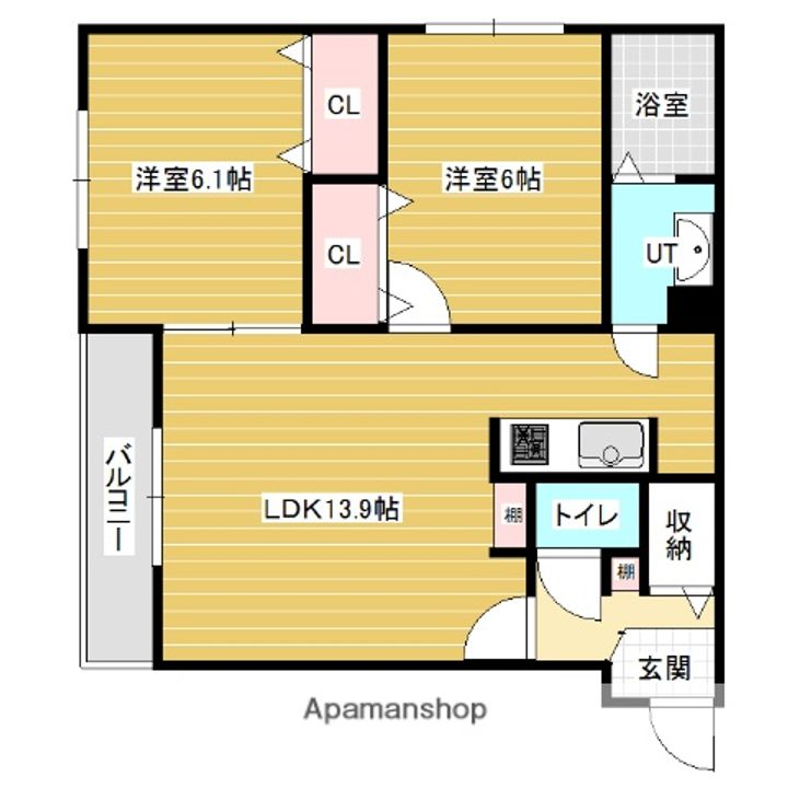 優夢IWAMIZAWAの間取り