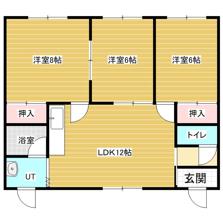 アルファ春日NO6の間取り
