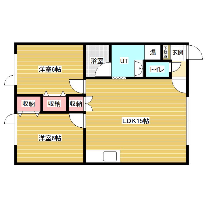 パティオス弐番館の間取り