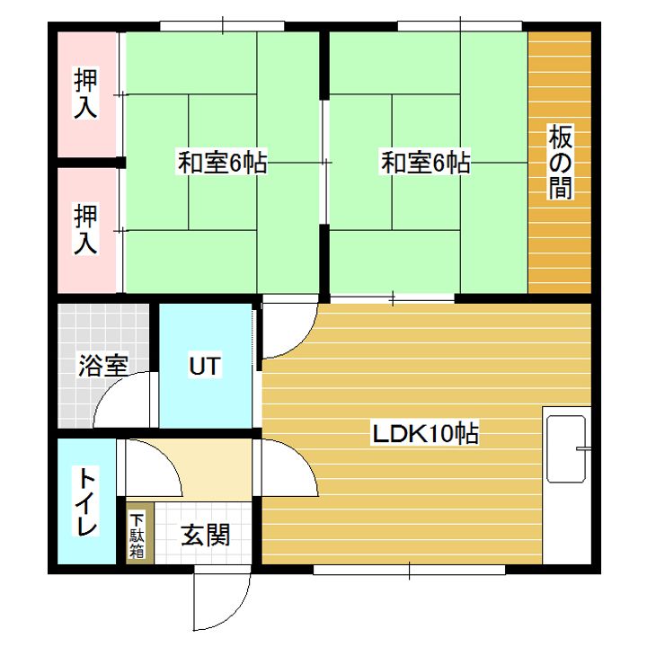 コーポつがわの間取り