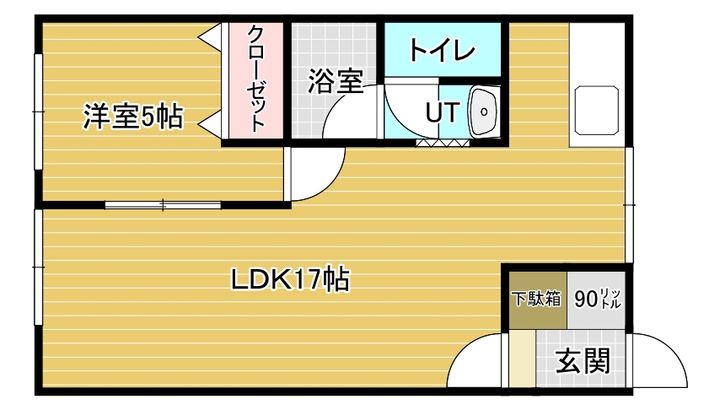エーコーモア岩見沢Bの間取り