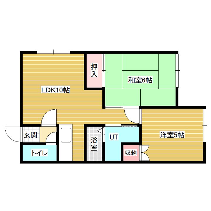 ユニオンハイツAの間取り