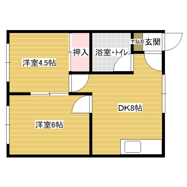 エイトマンションの間取り