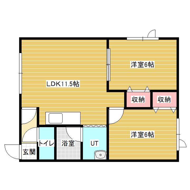 YORK CITY 1の間取り