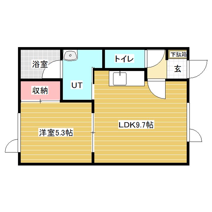 明日檜第3コーポの間取り