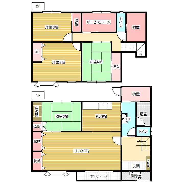 北海道岩見沢市大和一条6丁目(一戸建)の賃貸物件の間取り