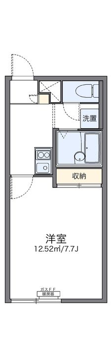 レオパレスフロリード202の間取り