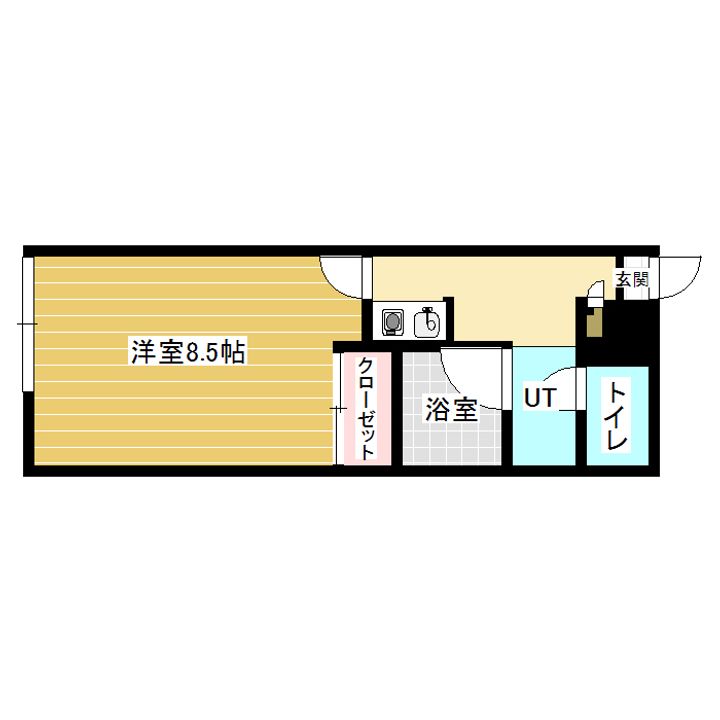 レオパレスM&T105の間取り