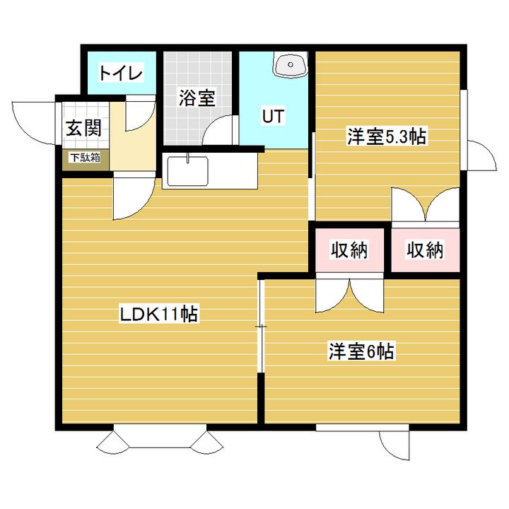 エスポワールH・Iの間取り