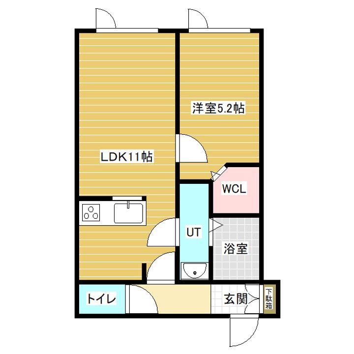 レオニール岩見沢の間取り