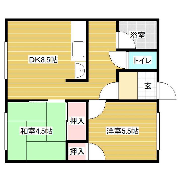 ハイツファミールⅠの間取り