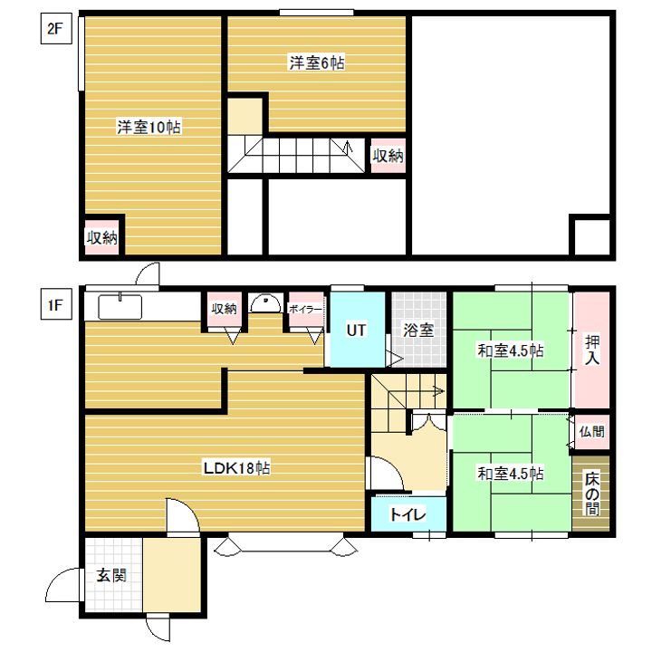 北海道岩見沢市日の出北3丁目(一戸建)の賃貸物件の間取り