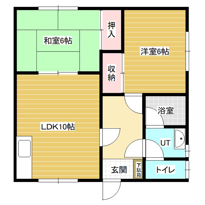 ハラダハイツの間取り