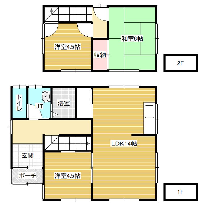 北海道岩見沢市南町八条3丁目(一戸建)の賃貸物件の間取り