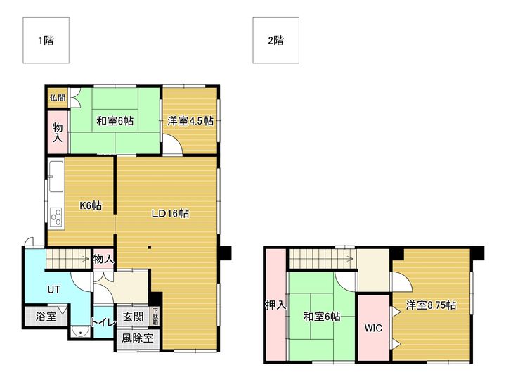 北海道美唄市東七条南2丁目(一戸建)の賃貸物件の間取り