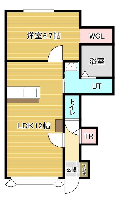 ベルクレストB棟の間取り