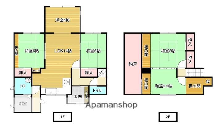 北海道三笠市榊町(一戸建)の賃貸物件の間取り