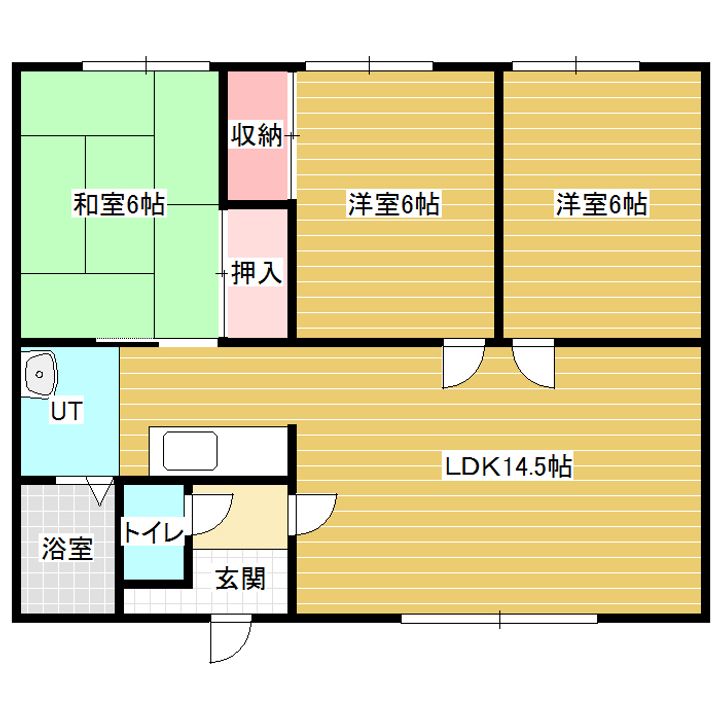 ルーベデンス77Aの間取り