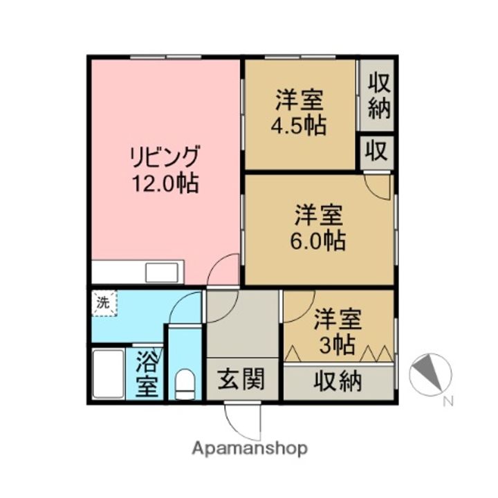 コーポ松の間取り