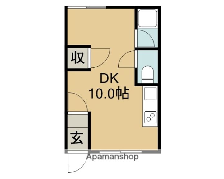 オリス赤平105号室の間取り