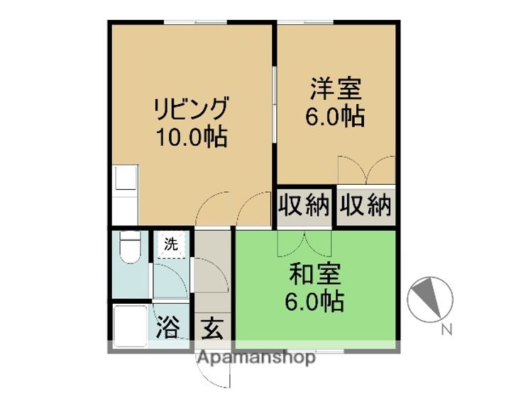 ハイツ西の間取り