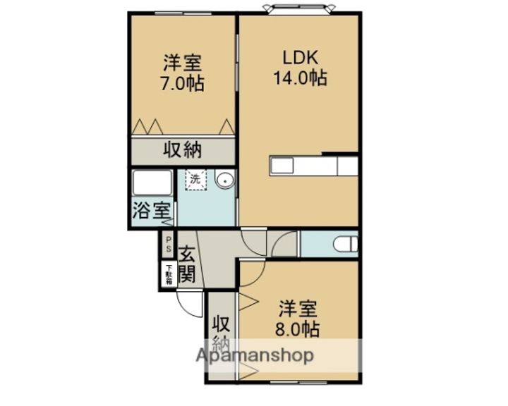 アスワンBの間取り