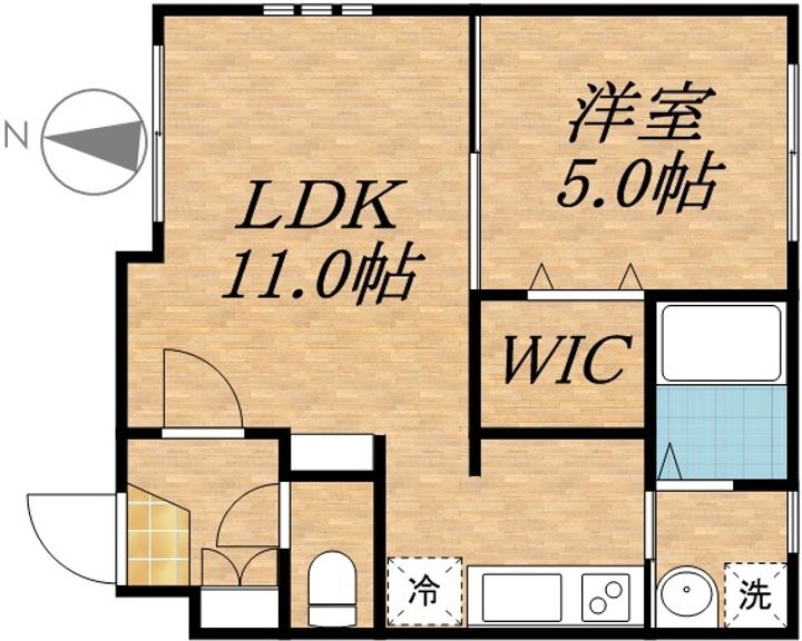 AQUAⅢ302の間取り