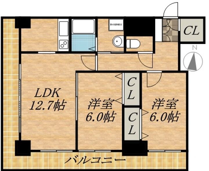ティアラタワー中島倶楽部(Ⅰ−Ⅳ)の間取り