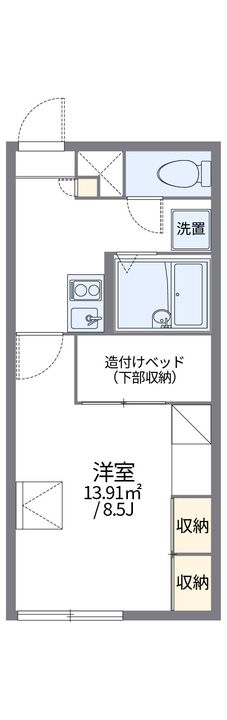 レオパレスカーサ藻岩の間取り
