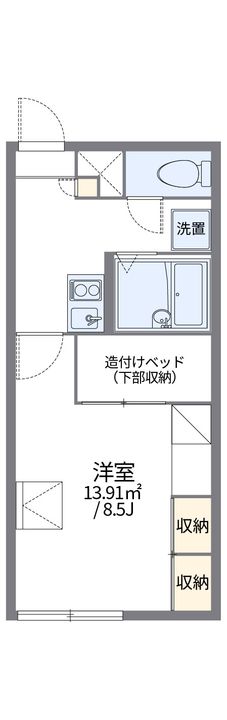 レオパレスカーサ藻岩の間取り