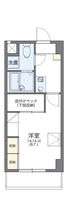 レオパレスさくら中央の間取り