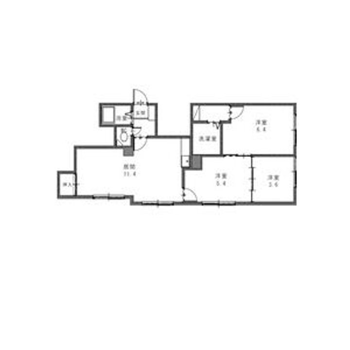 大富パレス1の間取り