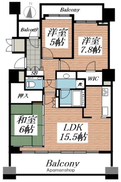 大通シティハウスの間取り
