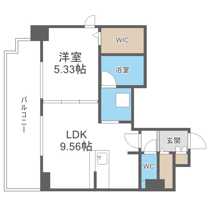 桂和レジデンス円山公園の間取り