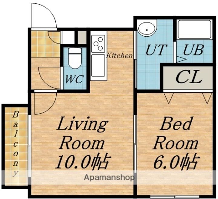 E・CORT伏古102の間取り