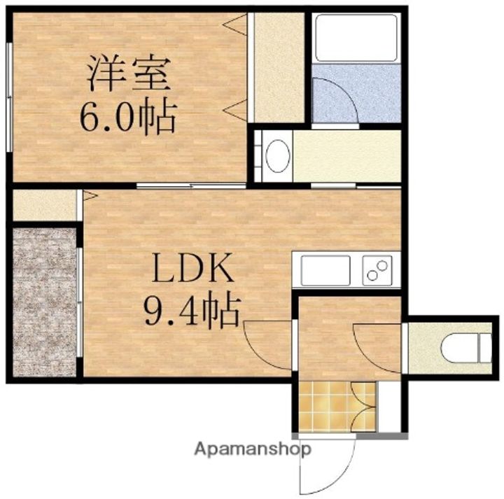 グラン・プラス山の手403の間取り
