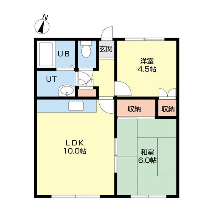 富丘マンションの間取り