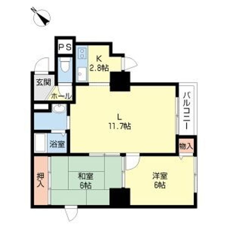 プロシード琴似の間取り