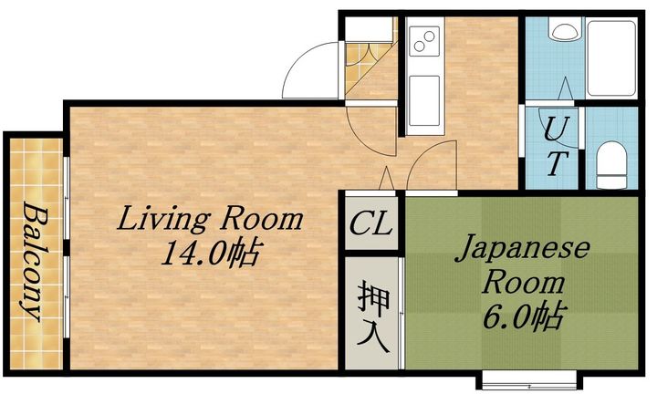 AKI山の手B棟の間取り