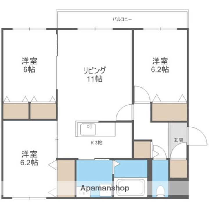 RJ AURORAの間取り