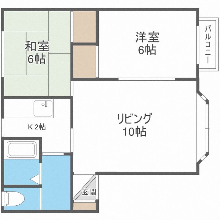 エクセレント新川B202の間取り