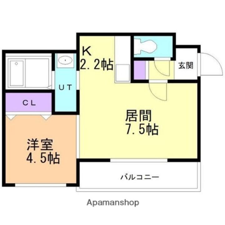 NORTHSHORE発寒201の間取り