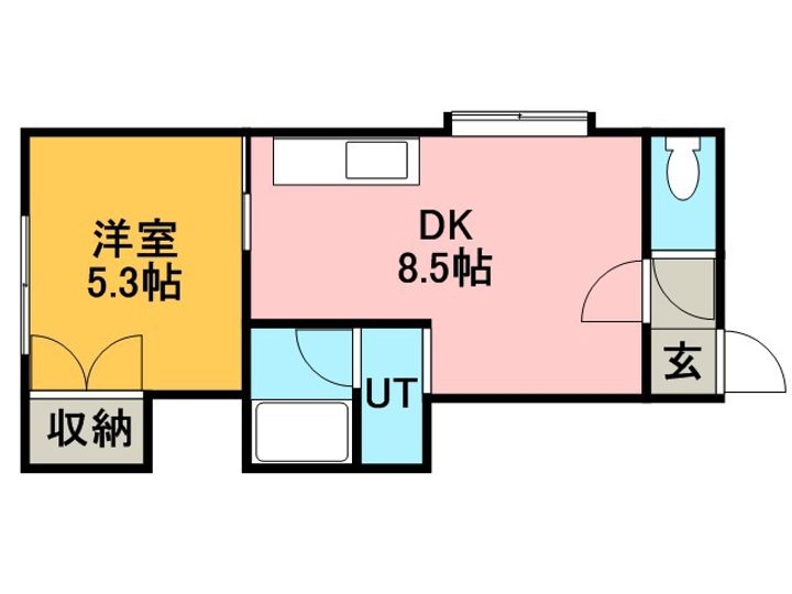 アーバン新発寒107の間取り