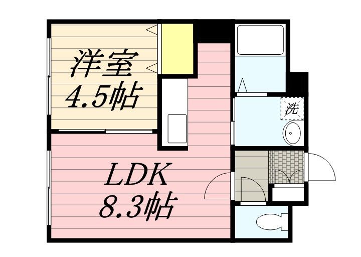 ヴィラメゾン菊水6条の間取り