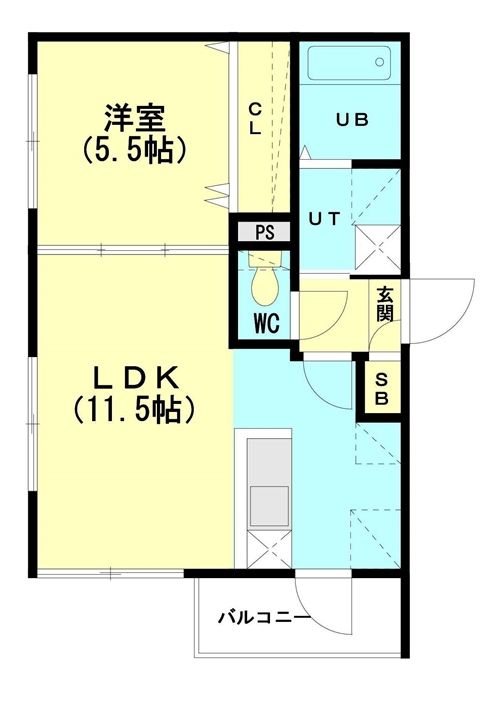 ルヌアージュ新道東502の間取り